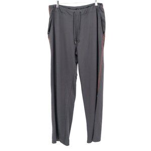 Prana Track Pants Women L Black Sporty Athletic Modern Activewear Athleisure Gym